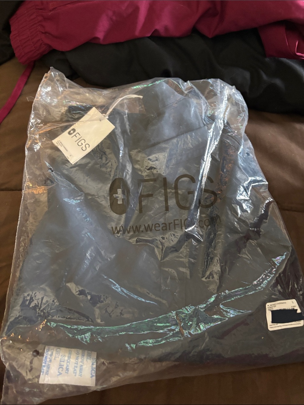 Figs Medical Scrub Top in Charcoal Gray